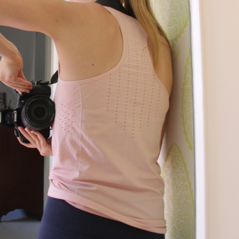 Fabletics Light Orange Workout Top - image 2